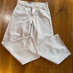 Old Navy Cream Flare Wide Leg Jeans